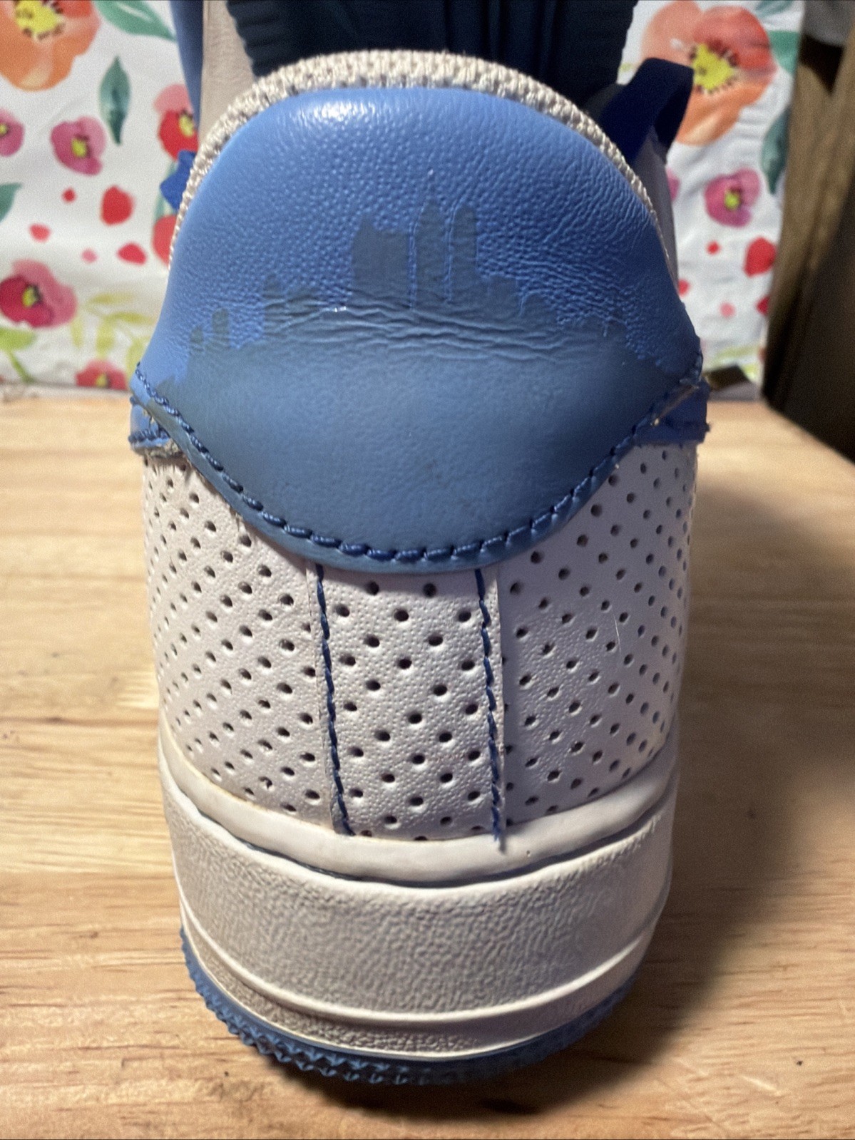 Nike Air Force 1 Premium ’07 Blue DIAMOND PHILLY Size 7.5 315122-441. !!!!