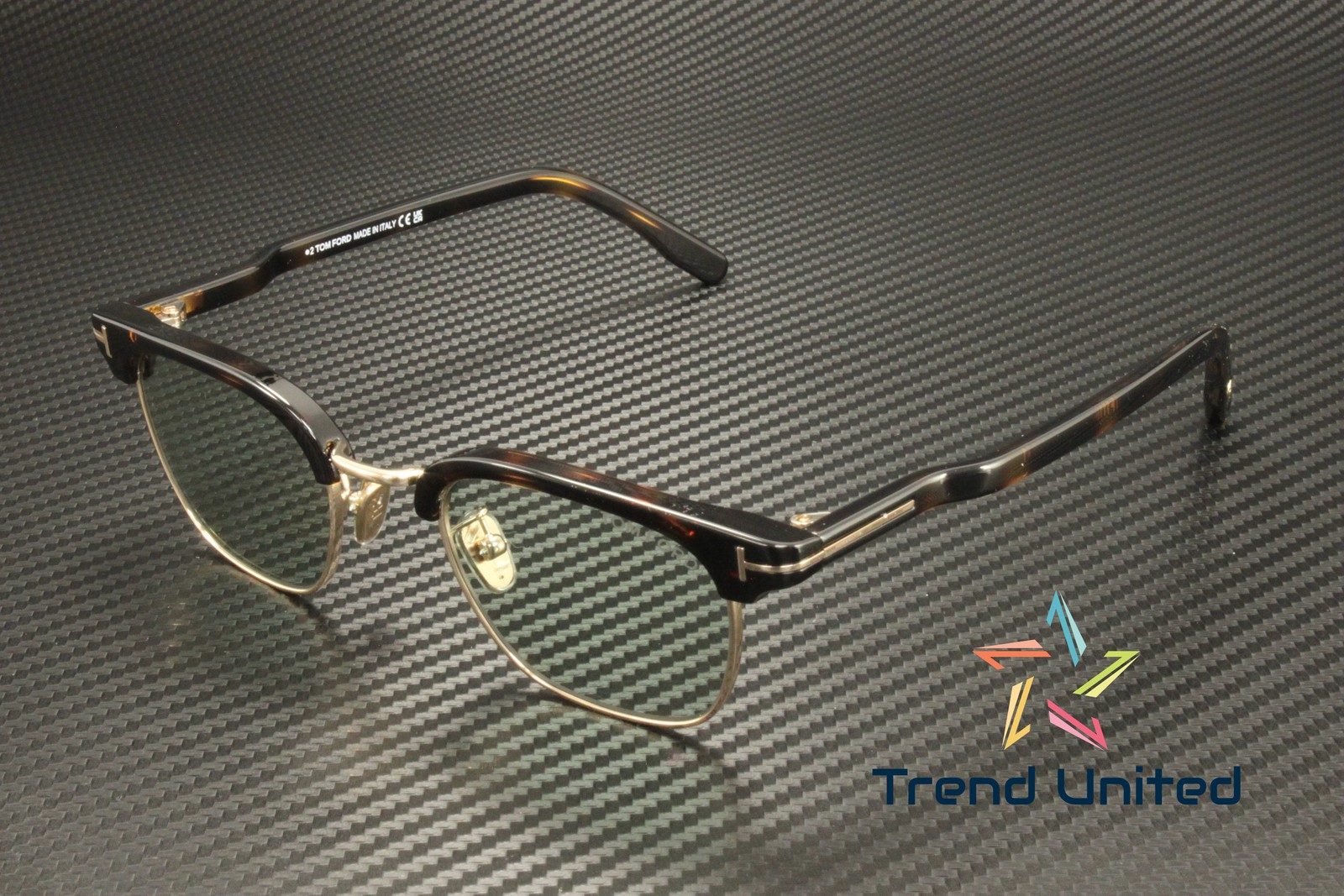 Tom Ford FT1119 D 52N injected Dark Havana Green 47 mm Men’s Sunglasses