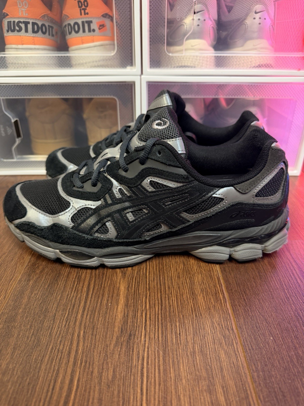 Size 10.5 – ASICS Gel NYC Graphite Grey Black