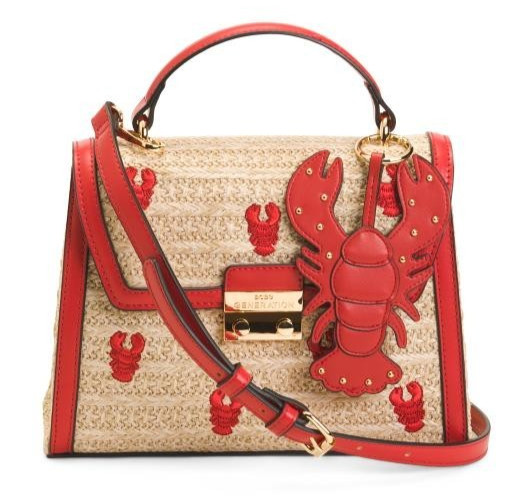 Lobster Crossbody Bag lobster charm detachable strap BCBGENERATION NEW