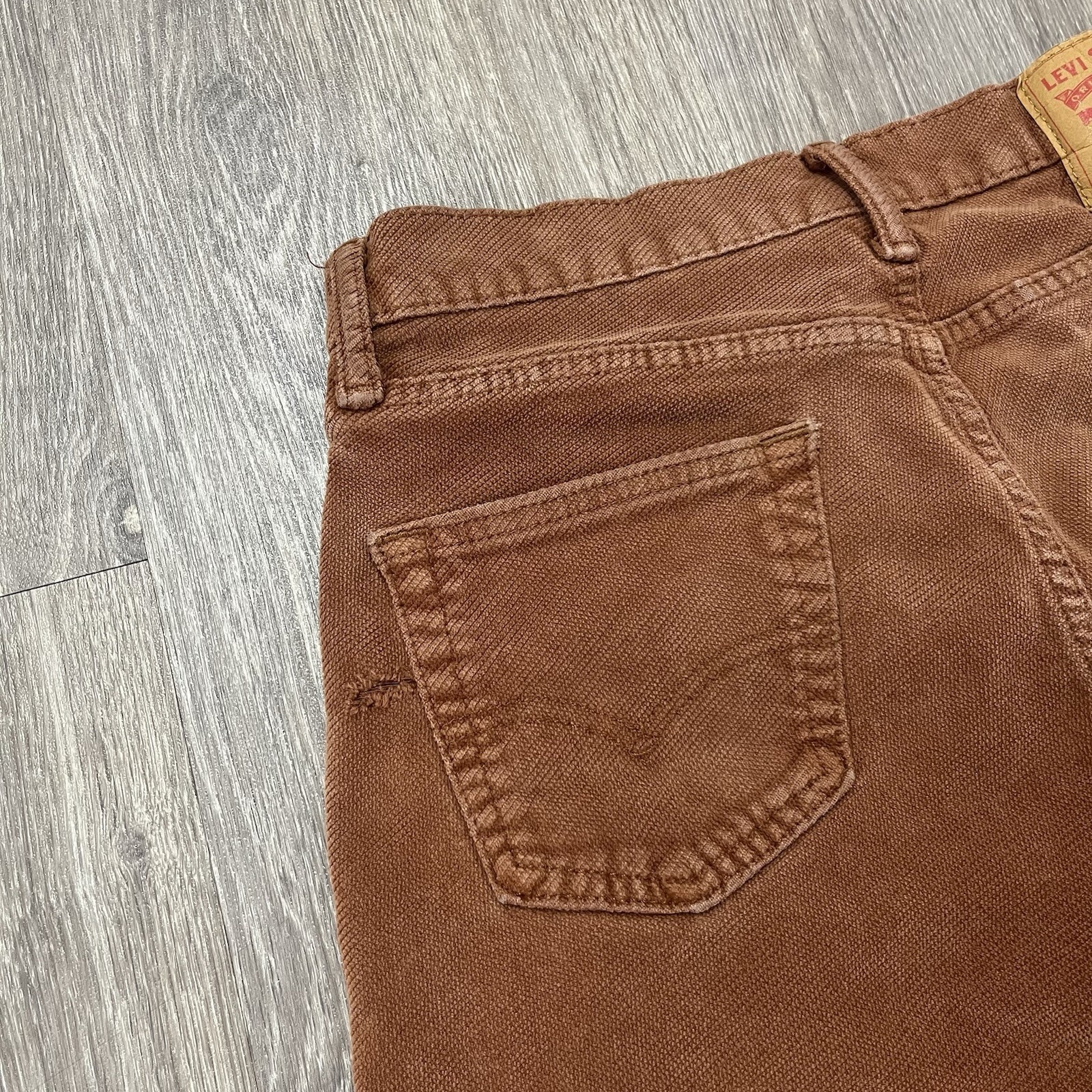 Levi’s 511 Diagonal Corduroy Trousers Coral Slim Straight Leg Fit As 30W x 29L