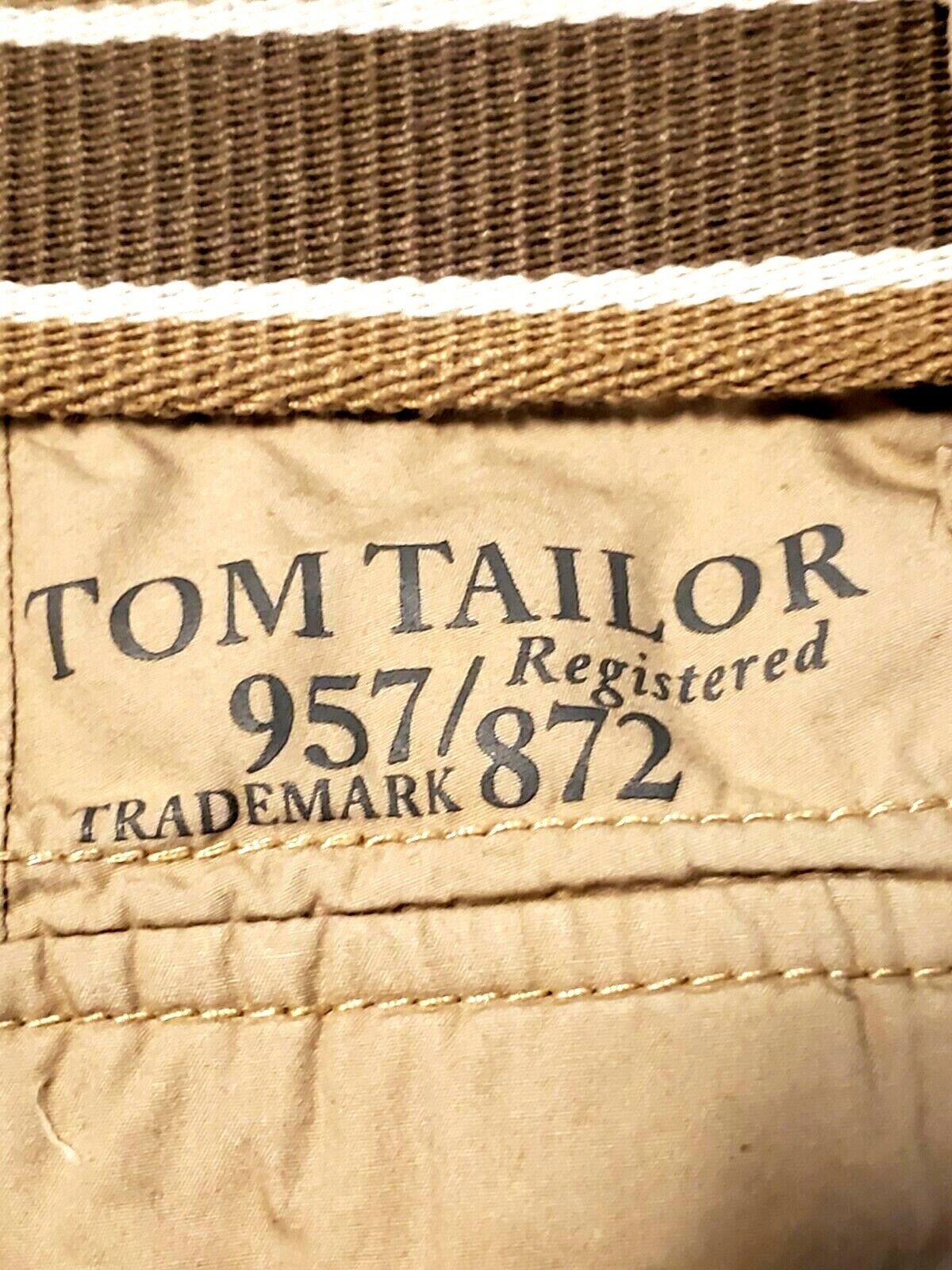 Tom Tailor Belted Cargo Shorts 100% Baumwolle Cotton Sz 33