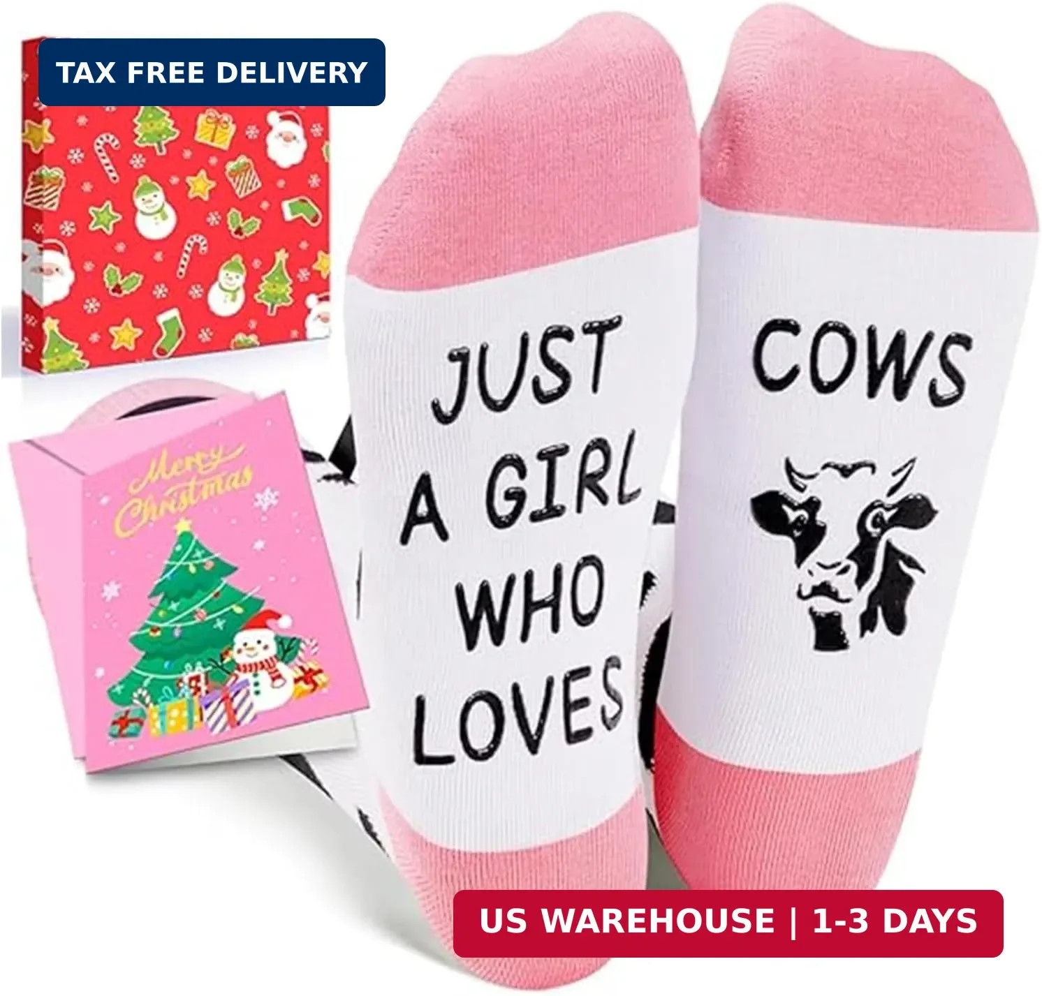 Zmart Funny Animal Socks for Women – Horse Cow Gifts, Pig Goat Duck Chicken Sock