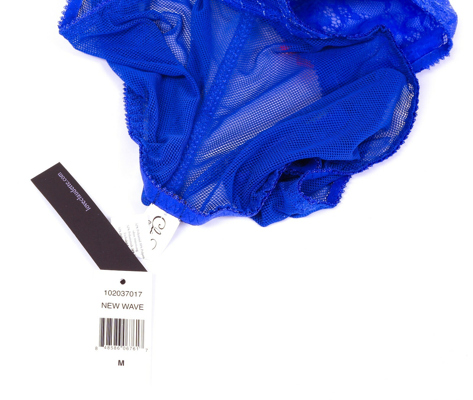 Women’s Claudette Darling New Wave Royal Blue Bikini Sexy Lingerie Sheer Lace
