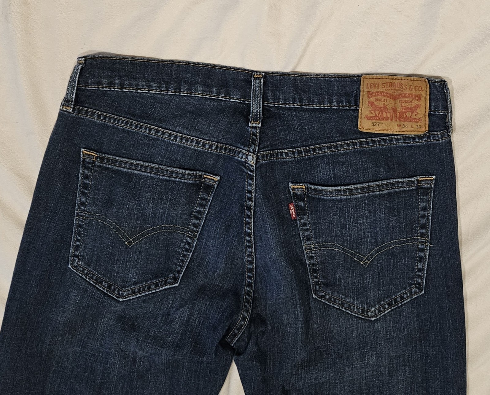 Levi’s 527 Jeans Mens 34×30 Slim Bootcut Medium Wash Blue Denim 05527-0452