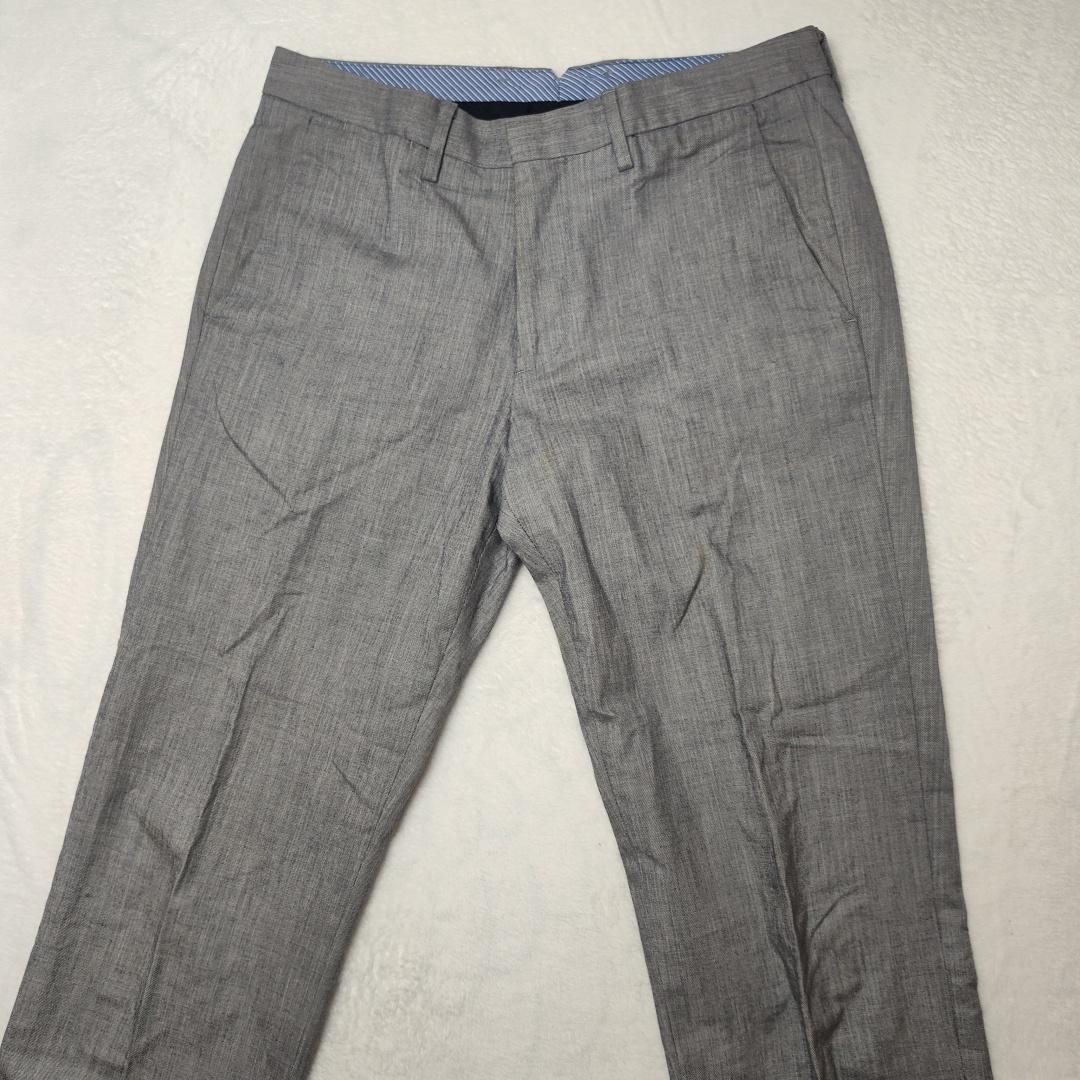 Bonobos Pants Mens 31×32 Gray Stretch Chino Flat Front Dress Casual Office