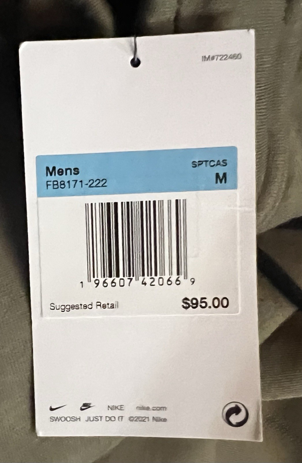 Size M- Nike Sportswear Tech Fleece Neutral Olive Black Lifestyle Shorts