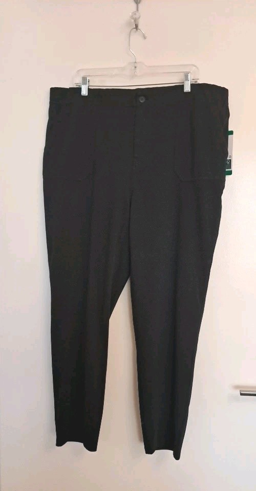 32 Degrees Heat Womens Everyday Wear Pants Sz XL Black Pockets Comfort Stretch
