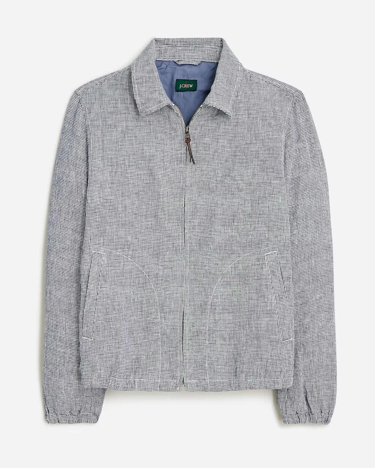 JCREW Harrington jacket in linen check Size Small (read Description)