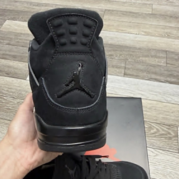Jordan 4 “Black Cat” Retro Mid Top Basketball Shoes For Men US Size 7-12
