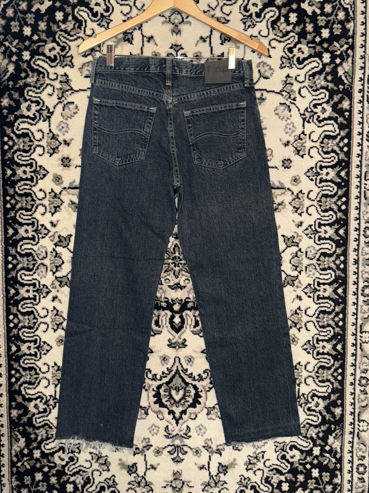 Lee Regular Fit Original Straight Jeans Size Men’s 30×30 (cropped to 30×28)