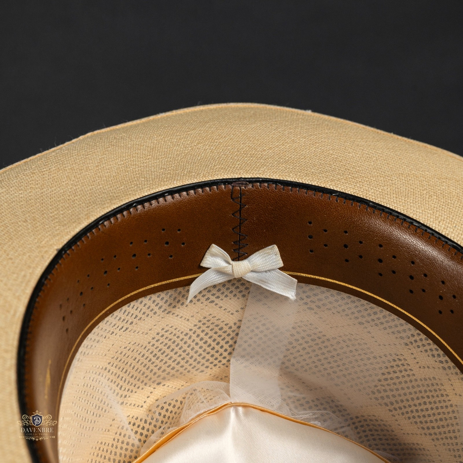Montecristi Custom Hat Works Three Point Semi-Calado Straw Panama Natural 7 3/8