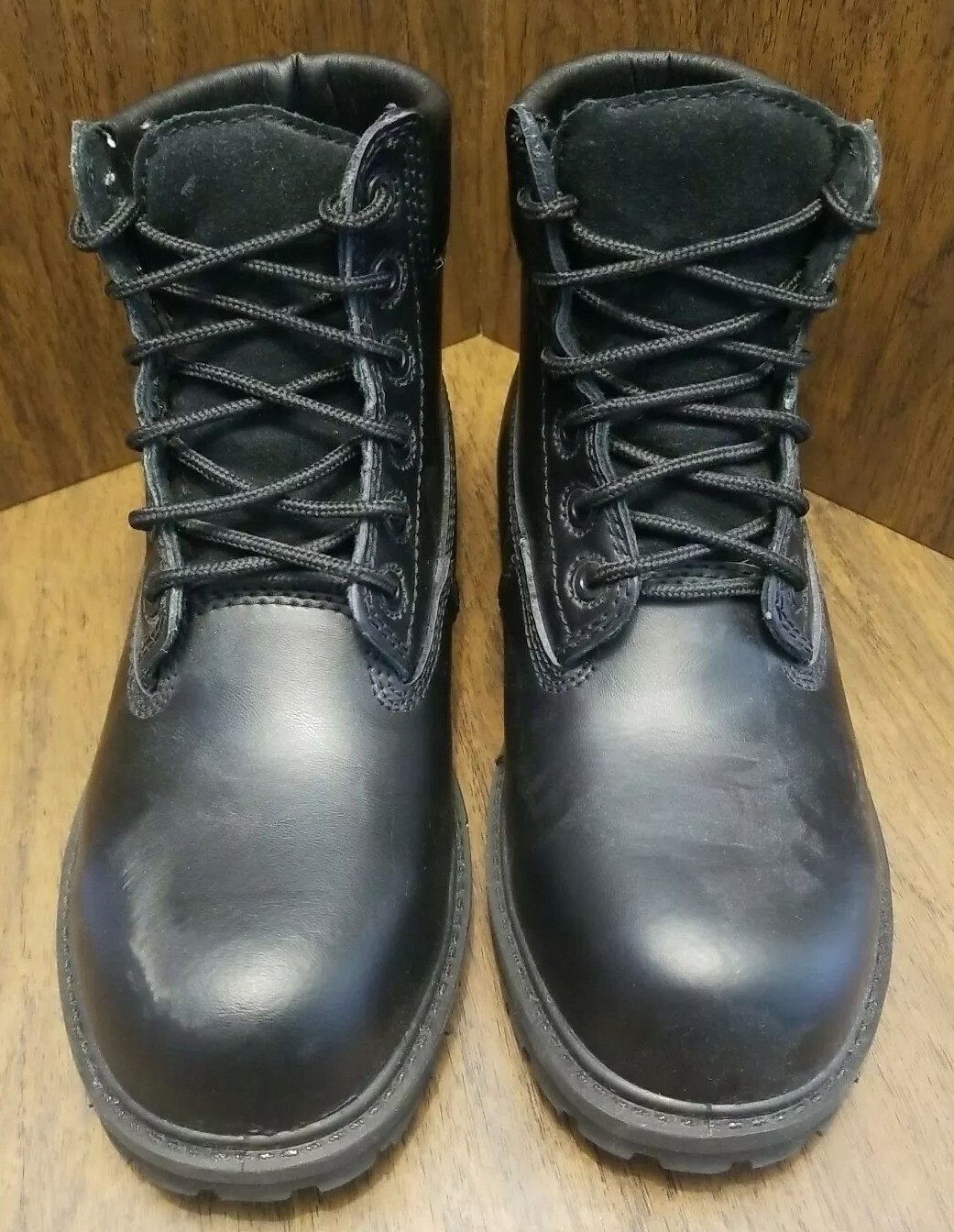 Wellco M1/75 C/75 Oil/Slip Resistant Black Steel Toe Boots Size 5 EW