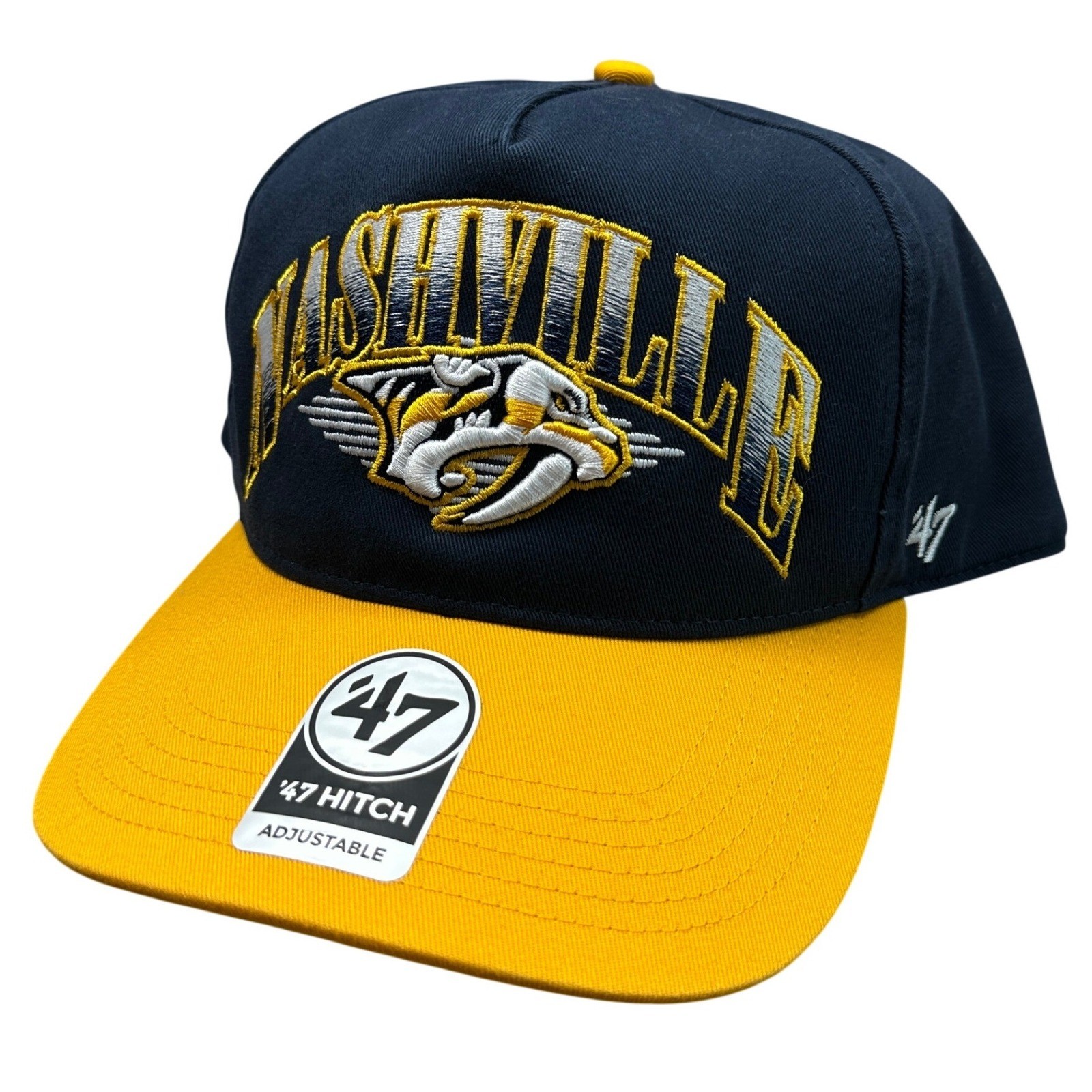 NEW 47 Brand Nashville Predators NHL Snapback Hat Navy Blue Adjustable Cap $38