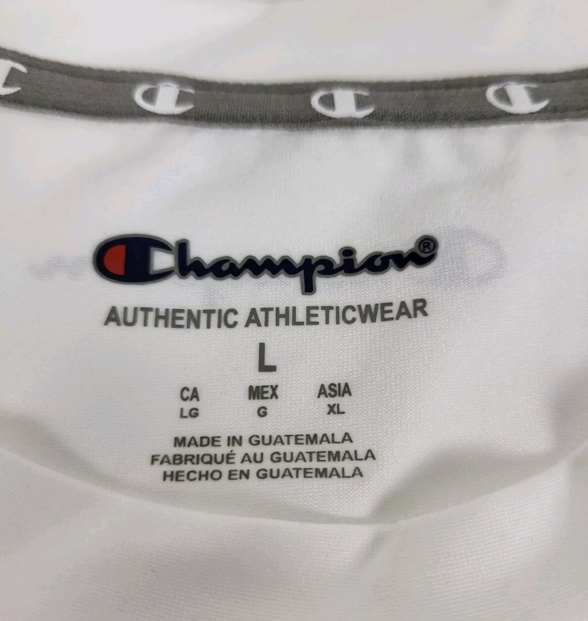 Champion Teamwear Authentic Athleticwear White T Shirt Compression Men’s Size L