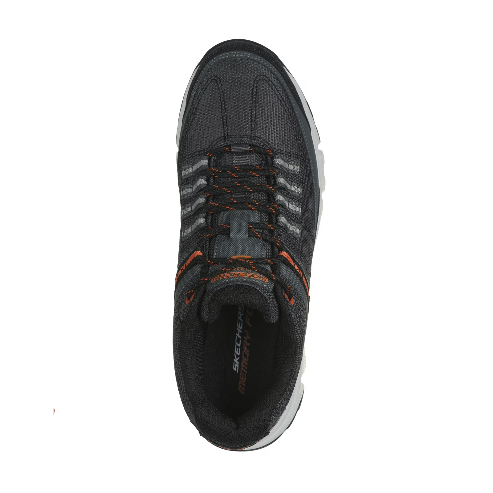 Skechers Men Memory Foam Summits AT Upper Draft Outdoor Lace-Up Sneaker Charcoal