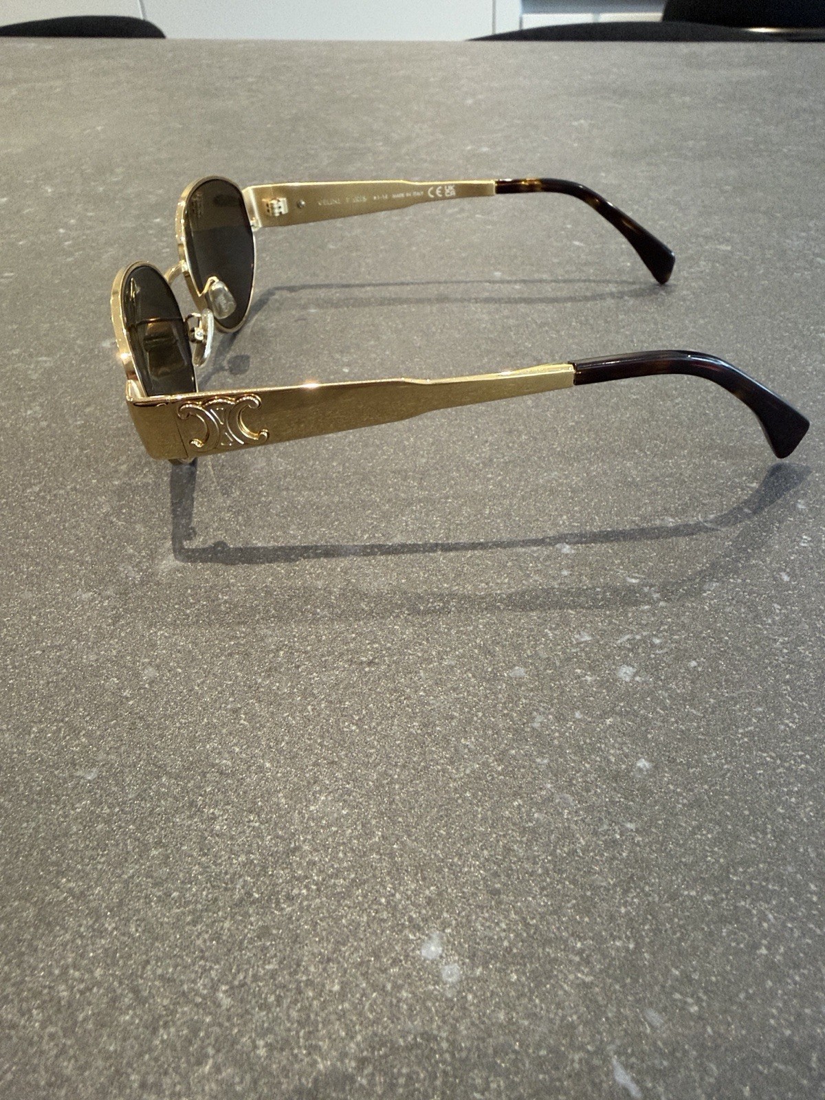 Celine Triomphe GoldSunglasses Case Included