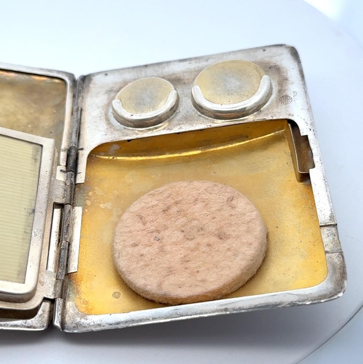 WHSCO .925 Sterling Silver Coin Compact Purse, NO MONO, 96.6g
