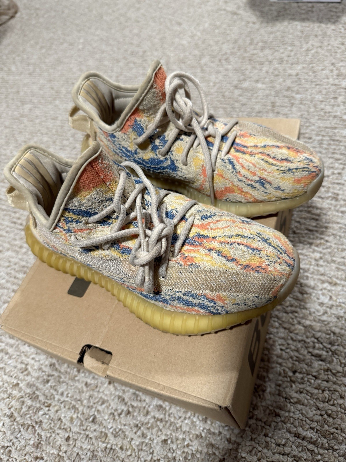 ADIDAS Yeezy Boost 350 V2 Low MX Oat US 4.5 Athletic SHOES GW3773 – PREOWNED
