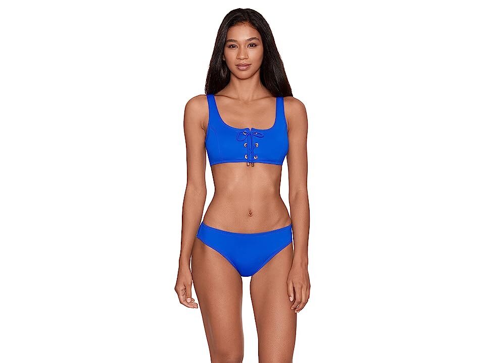 LAUREN Ralph Lauren Beach Club Solid Hipster Bottoms Royal Blue Size 8 0664