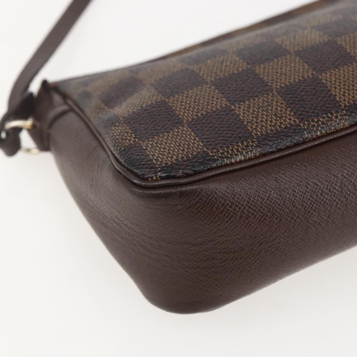 LOUIS VUITTON Damier Ebene Trousse Makeup Pouch N51982 LV Auth 159468