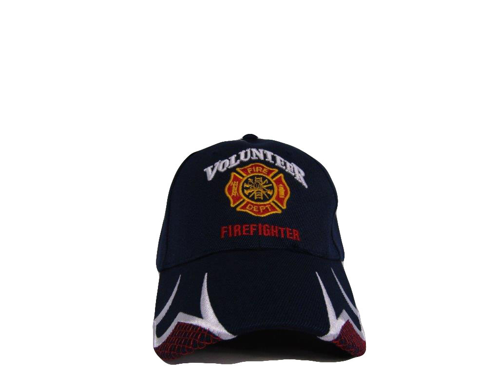 Dark Navy Blue Volunteer Firefighter Fire Fighter Baseball Cap Hat (RAM) C1001