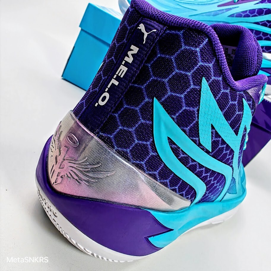 Puma MB.02 US 14 Men’s Purple Blue White Basketball LaMelo Ball 379779 01 New