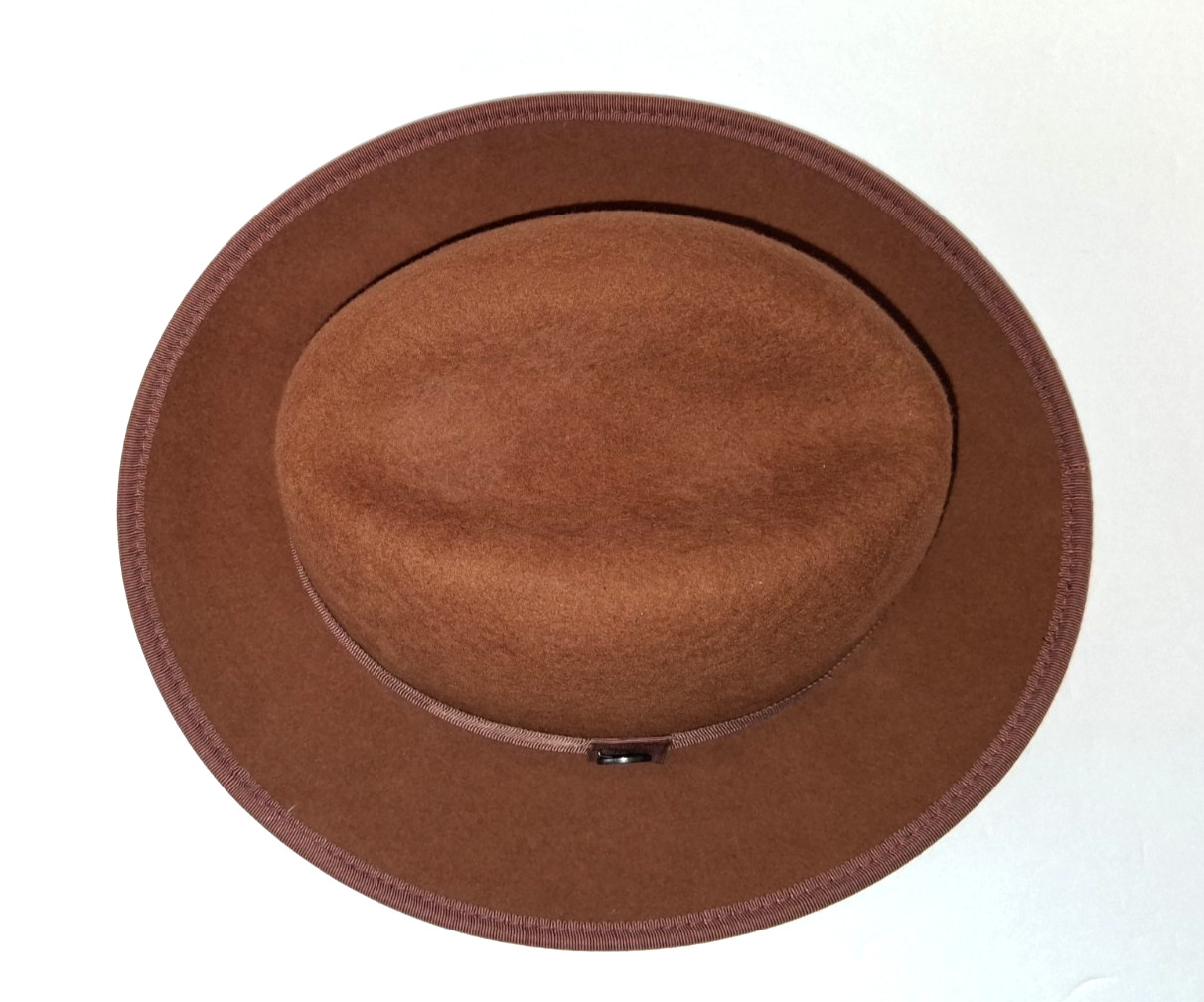 Bruno Capelo Fedora Hat Medium Cognac and Bone Wool Pre-owned NWT