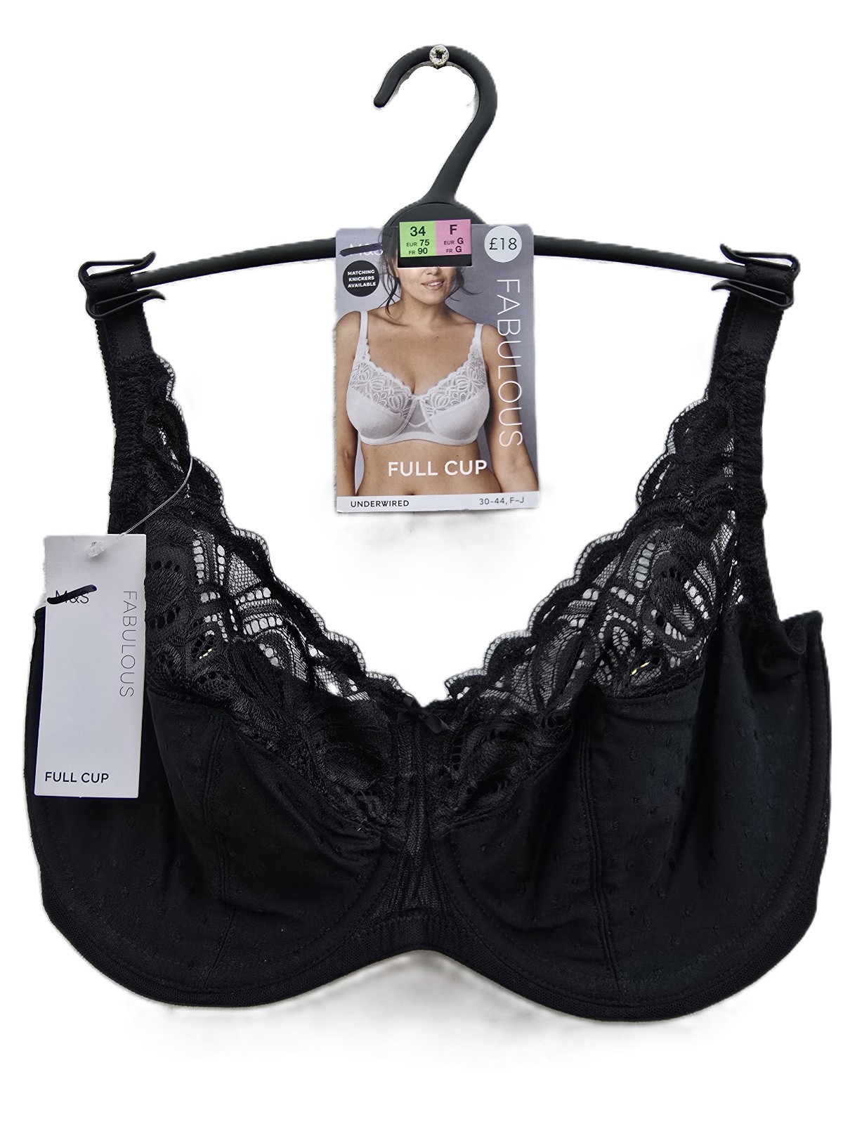 M&S Underwired Bra Lace Size 30 32 34 36 38 40 42 44 46 FULLER CUP F G GG H J