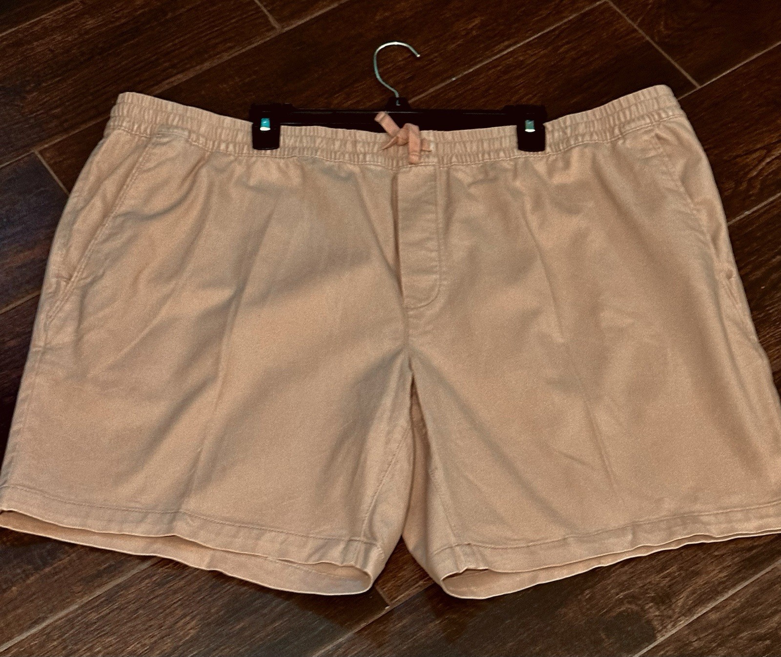 George Men’s 2XL Cotton Blend Elastic Waist Drawstring Pocket Rose Shorts 44-46
