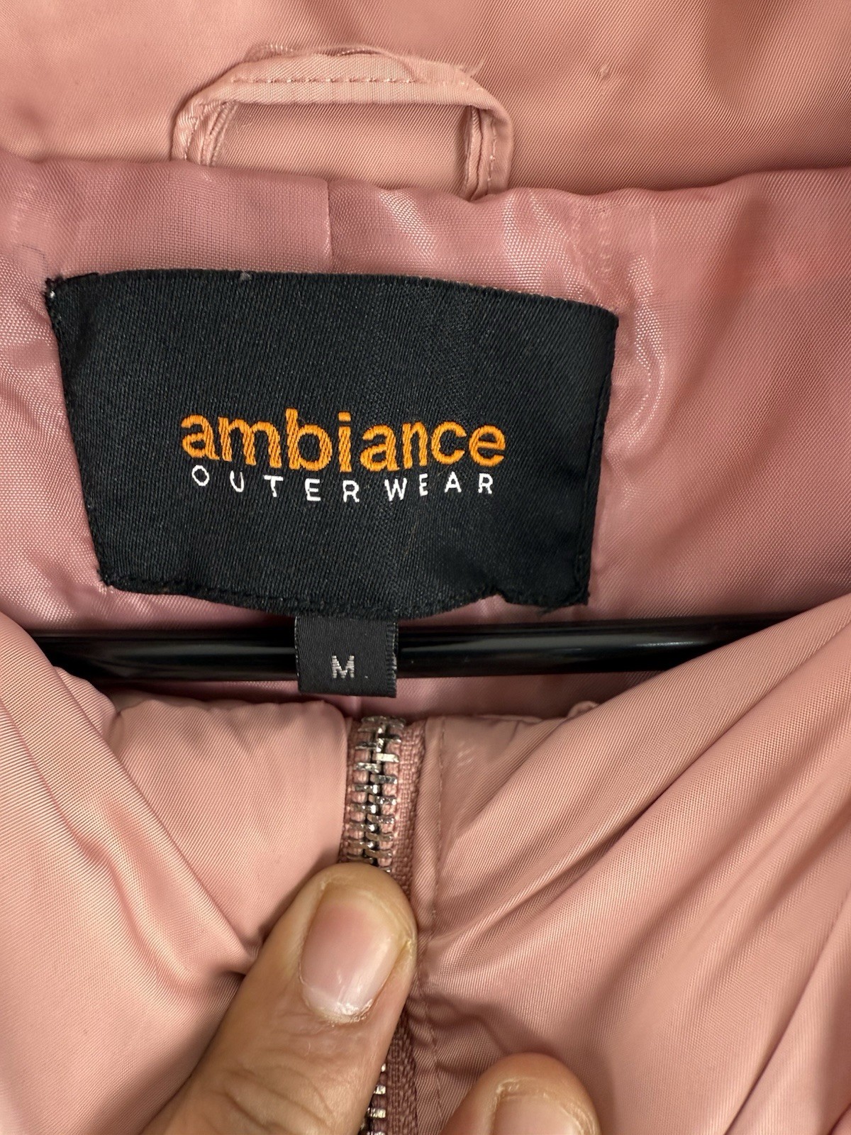 Ambiance Outerwear Pink Jacket Women’s Size M
