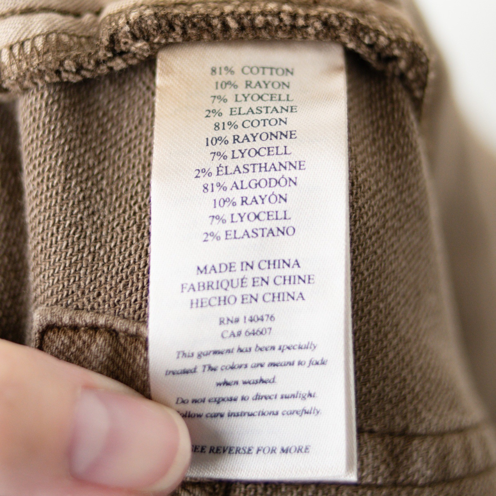 Faherty Stretch Terry 5-Pocket Pant Mens 34×30 Chocolate Brown Zipper Fly