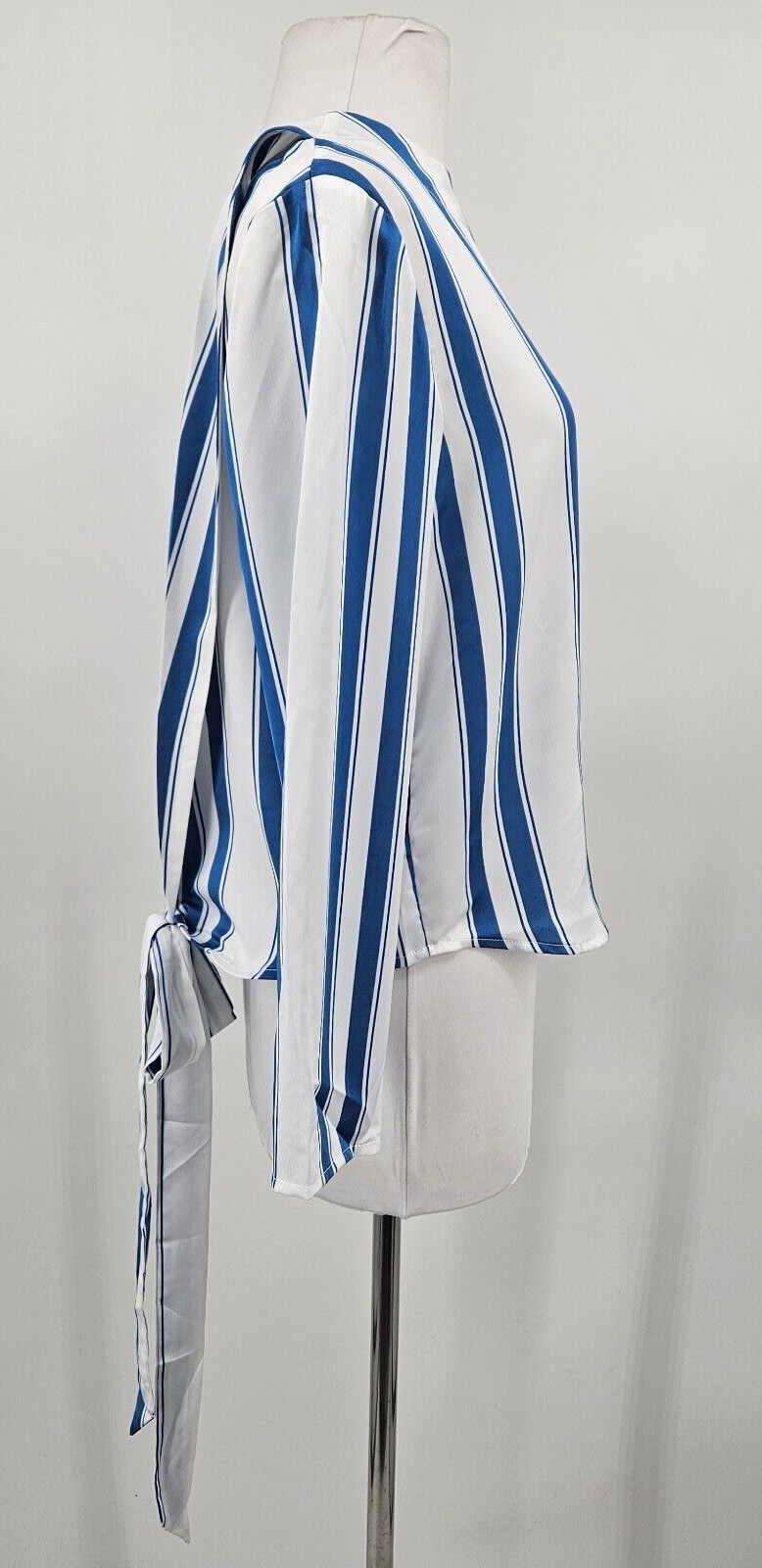 New One Teaspoon Cocktail Stripe Backless Top Womens XS Blue White Stripe