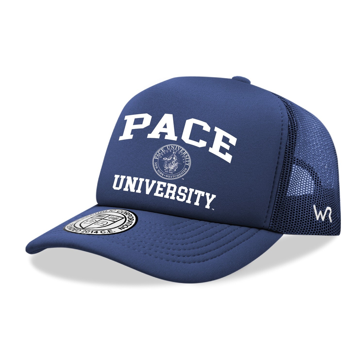 Pace University Setters PU Trucker Mesh Snapback Seal Hat