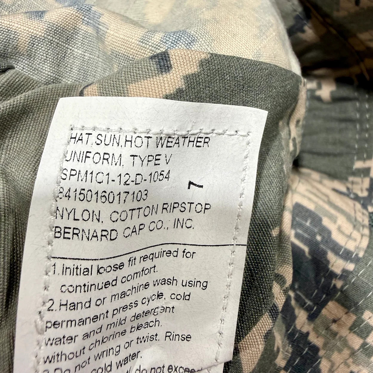 US Military Sun – Hot Weather – Type IL Military Camo Boonie Hat W/Strap New
