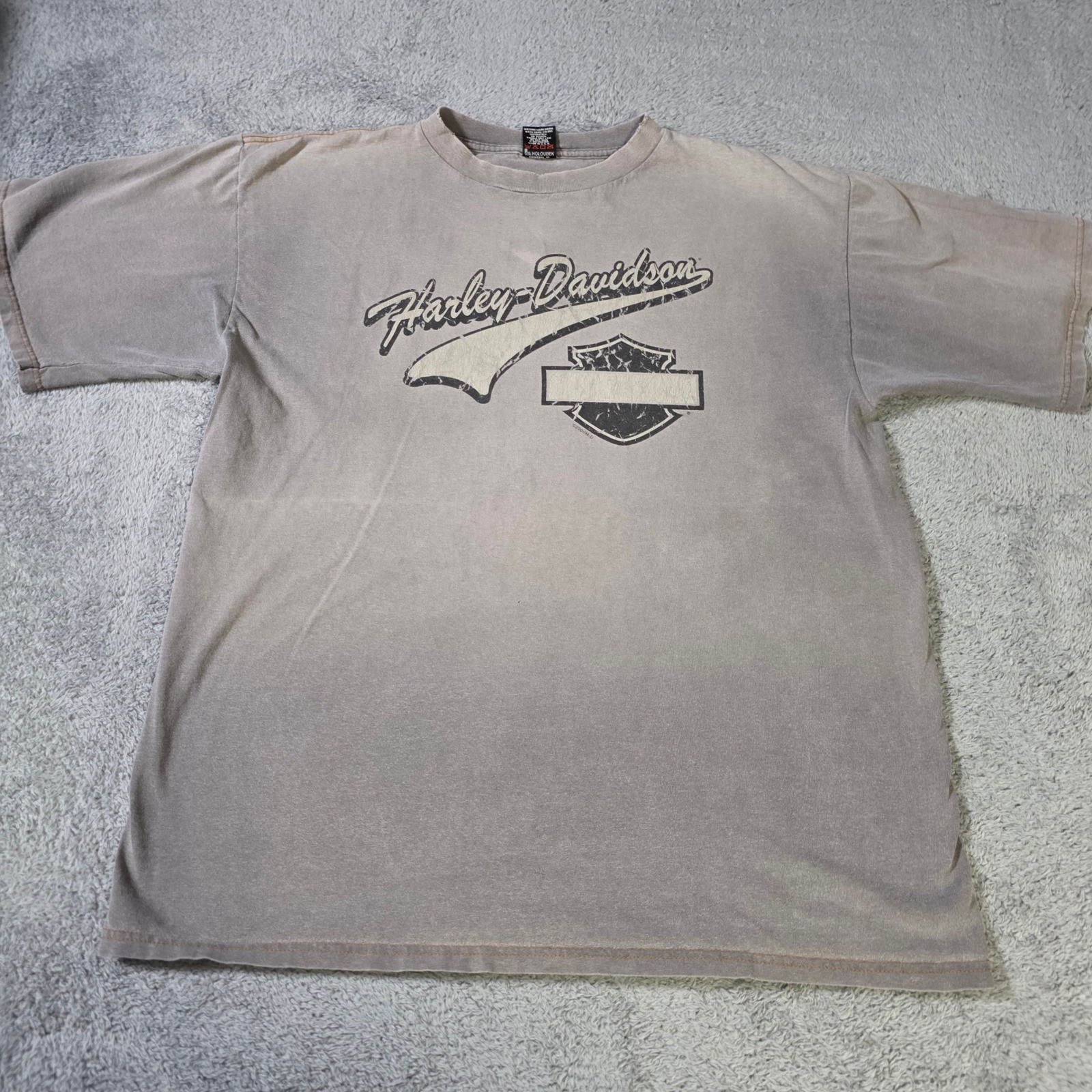 Harley-Davidson Mens XL T-Shirt Gray Vintage 2000 Twin Cities Eagle Holoubek USA