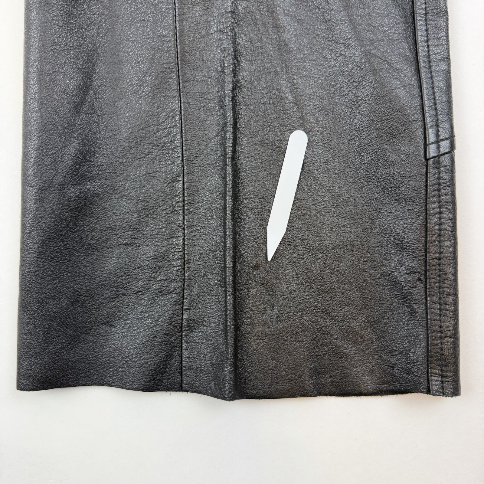 Harley Davidson Leather Pants 38 / 10 W Black Genuine Biker Western Women *READ