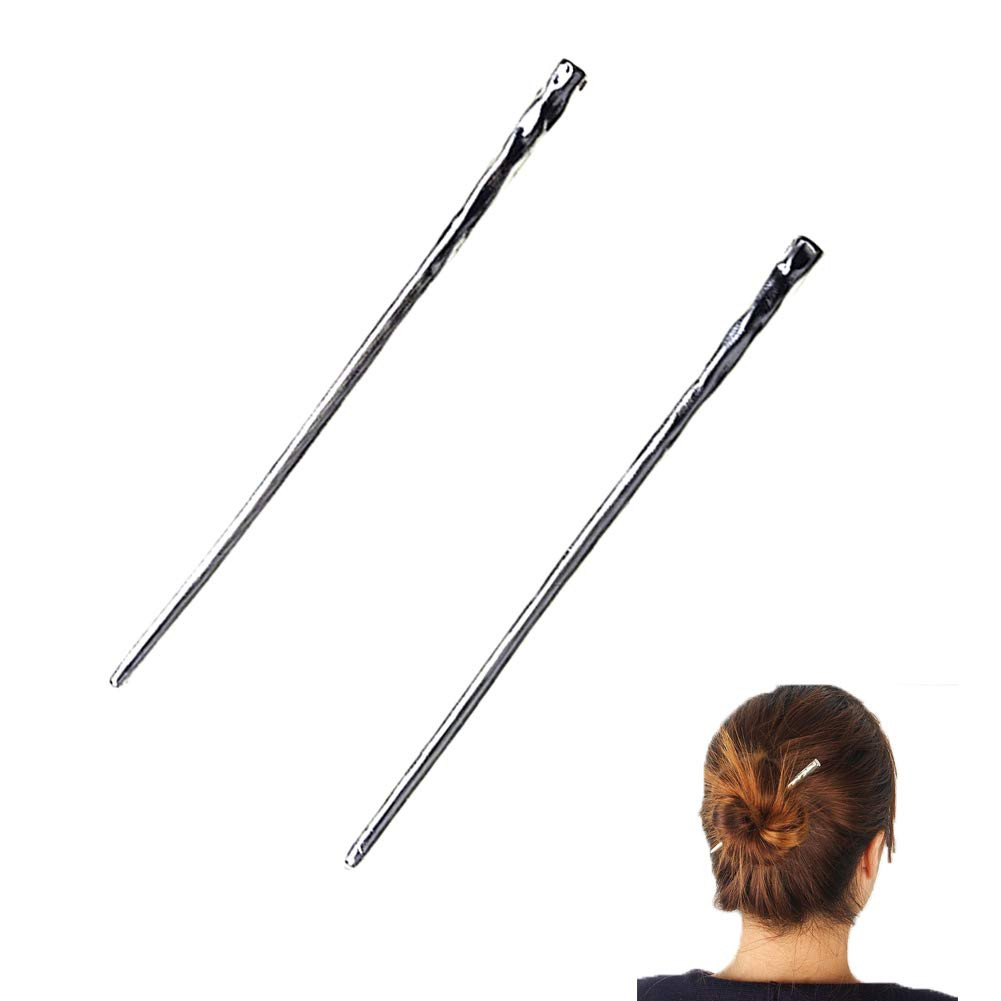 Set of 2 Hair Sticks Chinese Hairpin Metal Hair Accessories Classic Hair Accesso