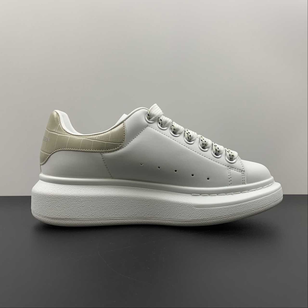 Alexander McQueen Oversized Sneaker “Beige Croc Heel” Men/Women Casual Shoes
