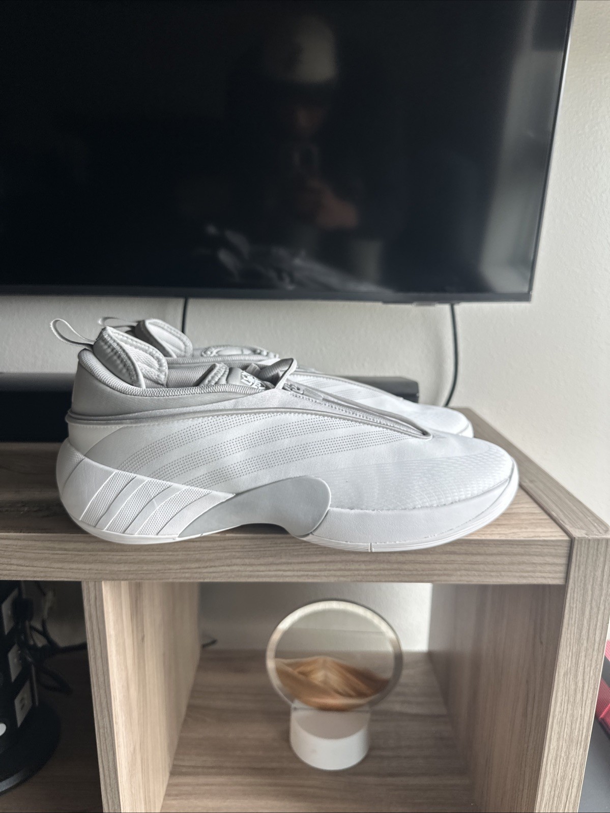 Size 13 – adidas D.O.N. Issue #7 White Grey