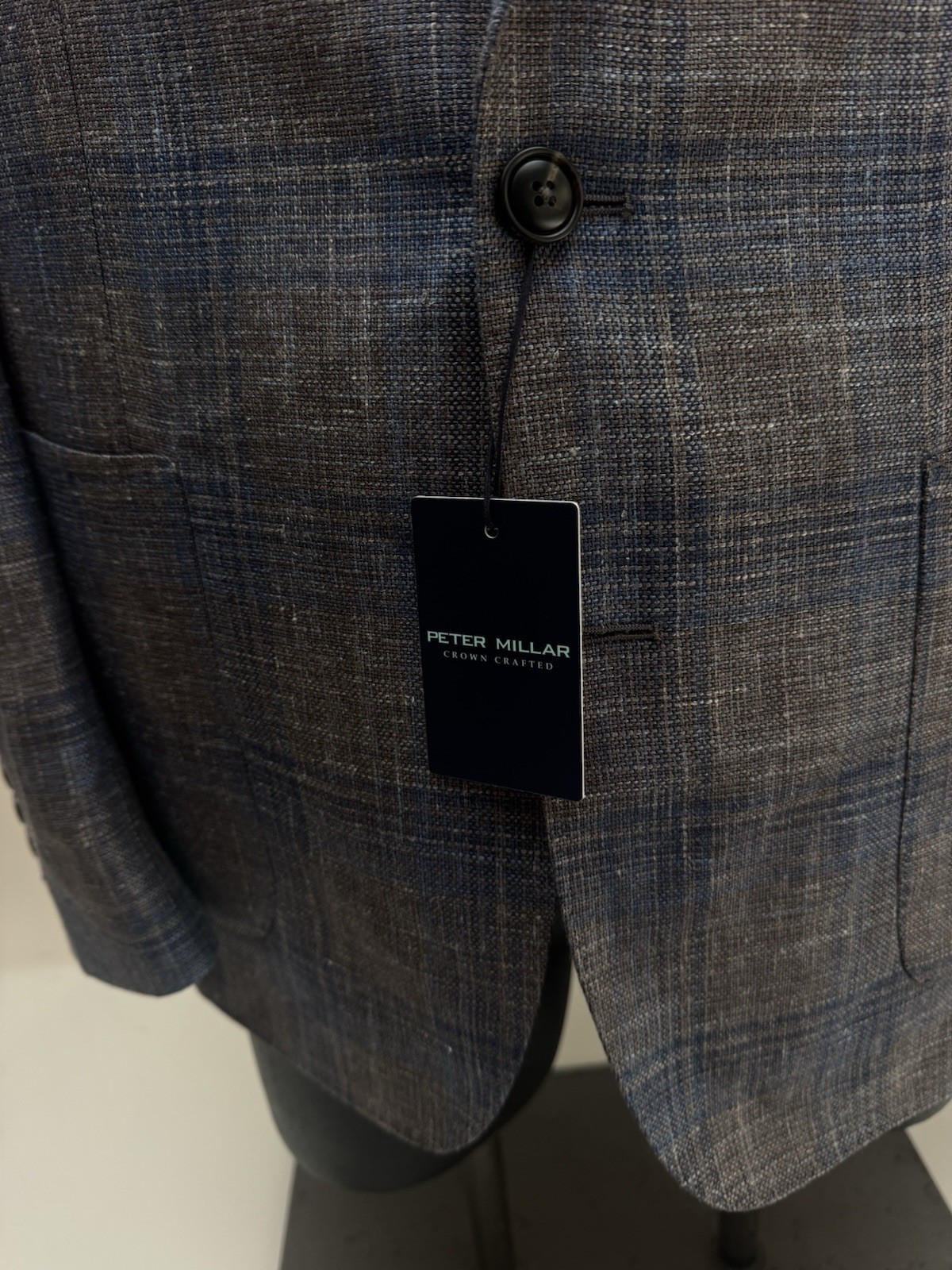 NWT Peter Millar Crown Crafted Dawson Plaid Blazer Jacket Sport Coat 44 R $1295