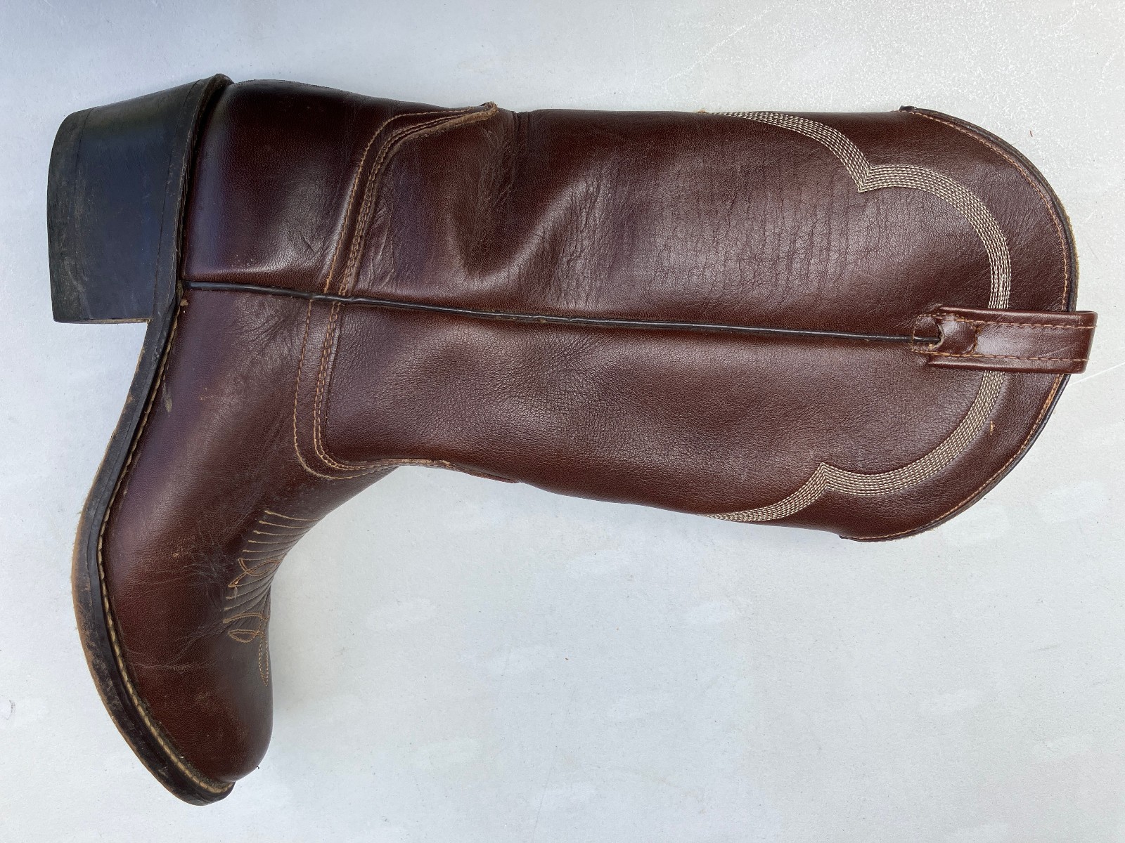 Cowboy western boots ACME 7D 7 D circle A vintage womens brown 1694