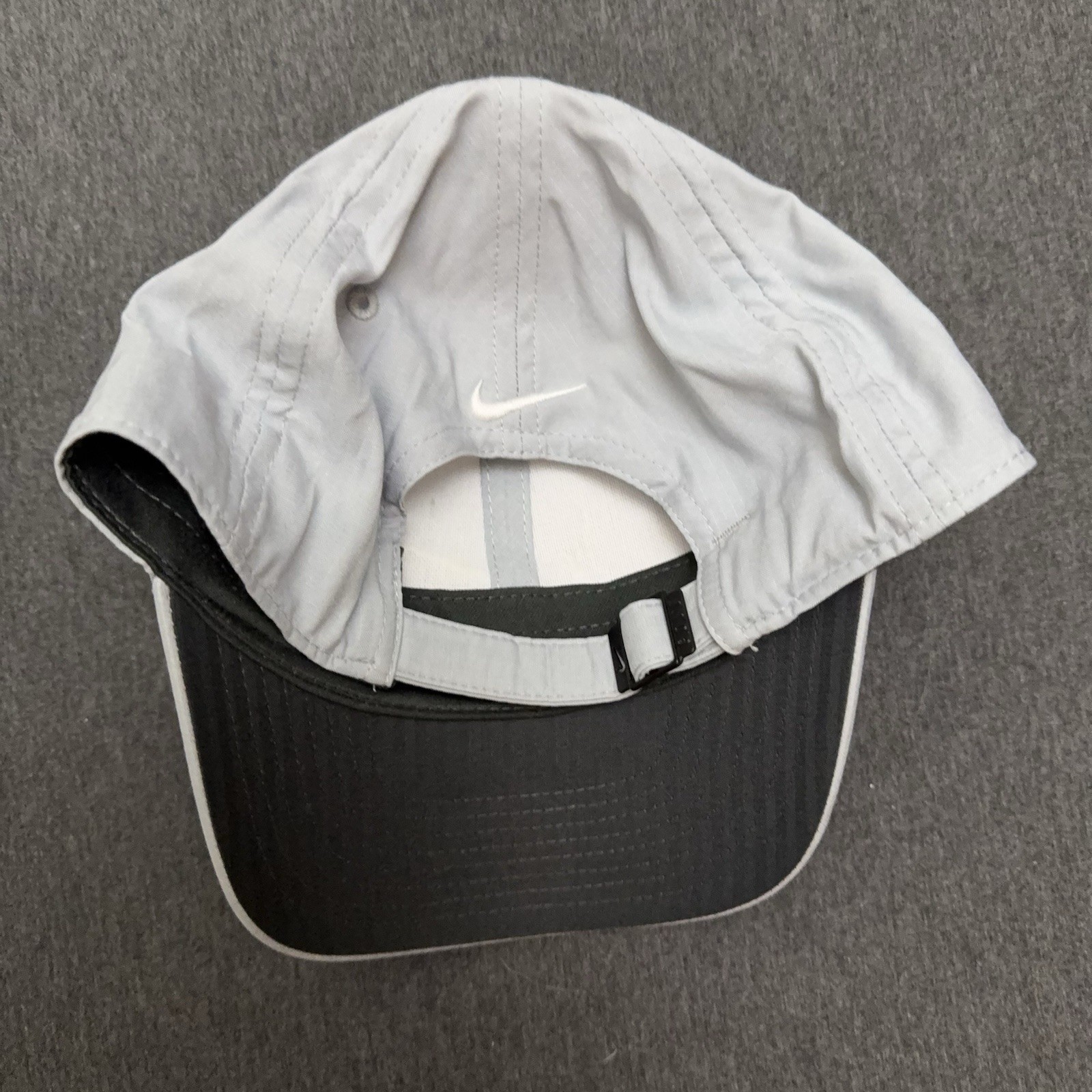 Nike Legacy 91 Hat OSFA Gray Big Swoosh Adjustable Lightweight