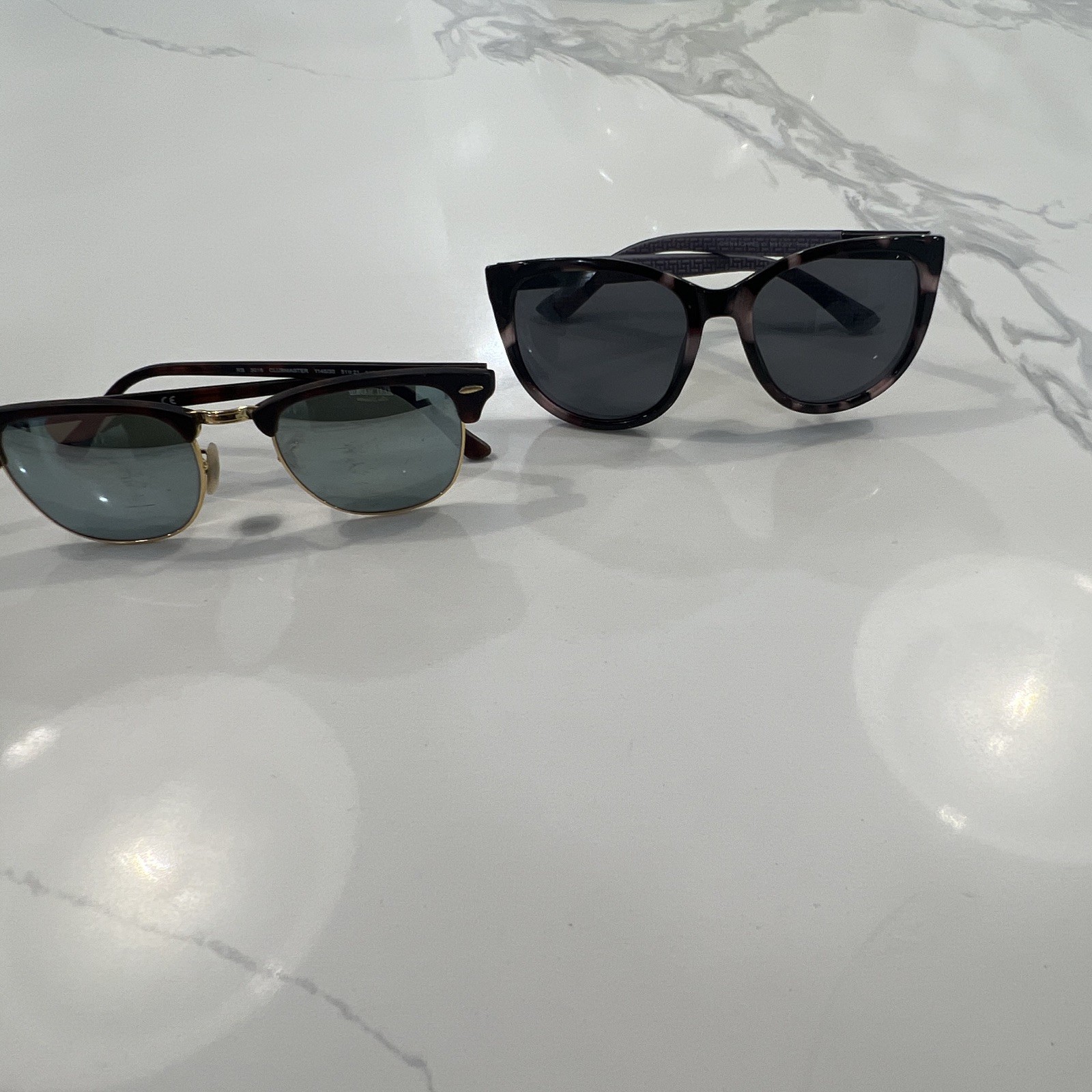 Ray-Ban RB3016 Clubmaster Polarized Green Tortoise Brown 51-21 145mm