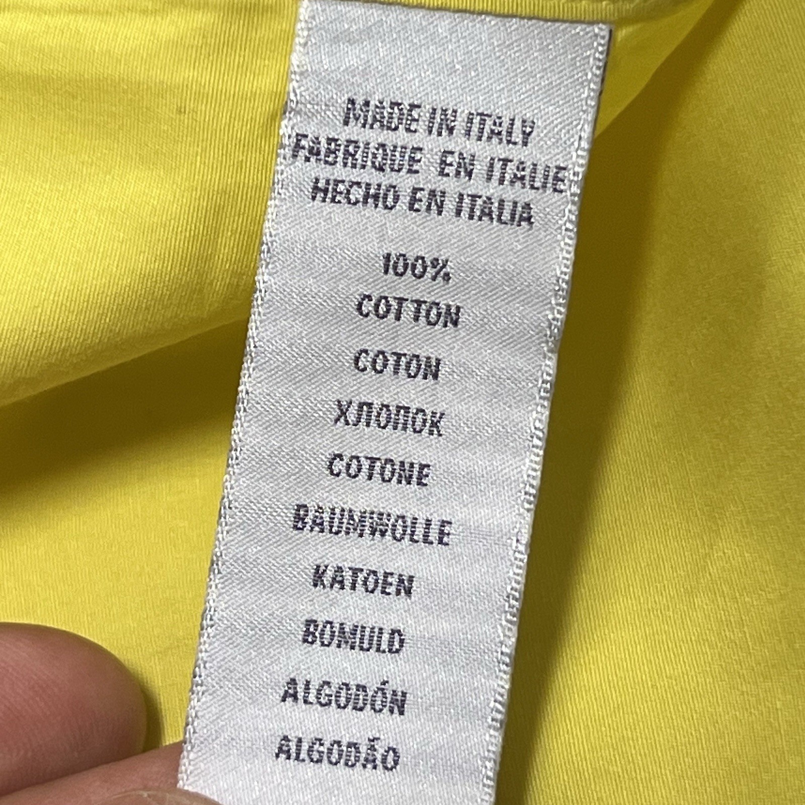 Purple Label Ralph Lauren Yellow Button Up Long Sleeve Shirt SIZE EXTRA LARGE