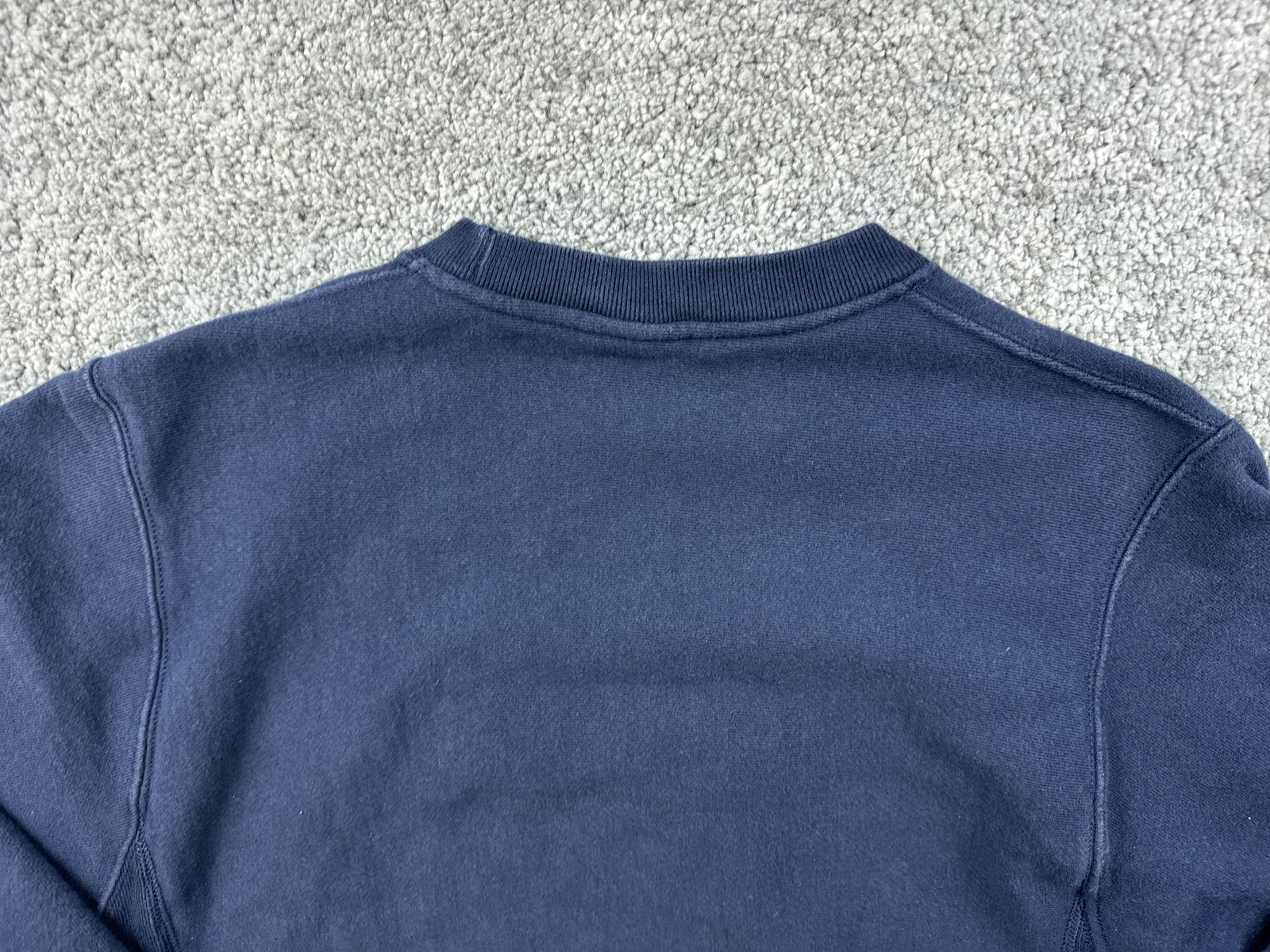 Champion Reverse Weave Sweatshirt Mens Medium Blue Fleece Crewneck Logo