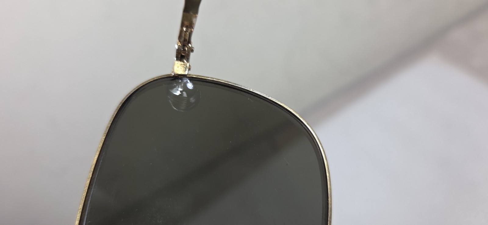 Vintage AMERICAN OPTICAL Command AO USA Gold 5 1/2 Pilot Sunglasses Frames Only