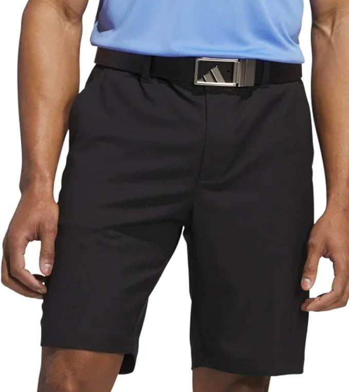 NEW Men’s Adidas Size 38 Black Flat Front Golf Shorts 9″ Inseam
