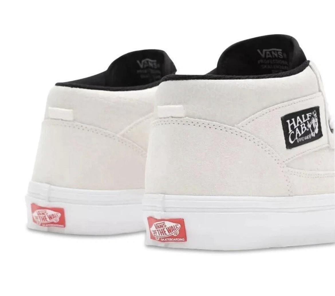 Vans – Skate Half Cab White / Black Skate Shoes US Mens Size 7