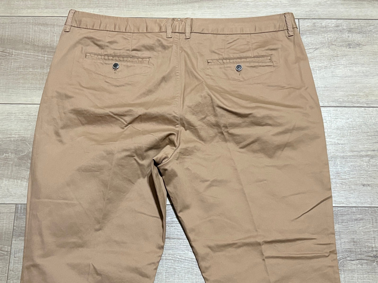Perk Feel Good Chino Slim Fit + Stretch Pants Mens Size 42/30 Smooth Oak